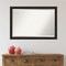 Beveled Bathroom Wall Mirror, Furniture Espresso Narrow Frame